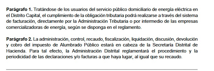 Apartado del PDD
