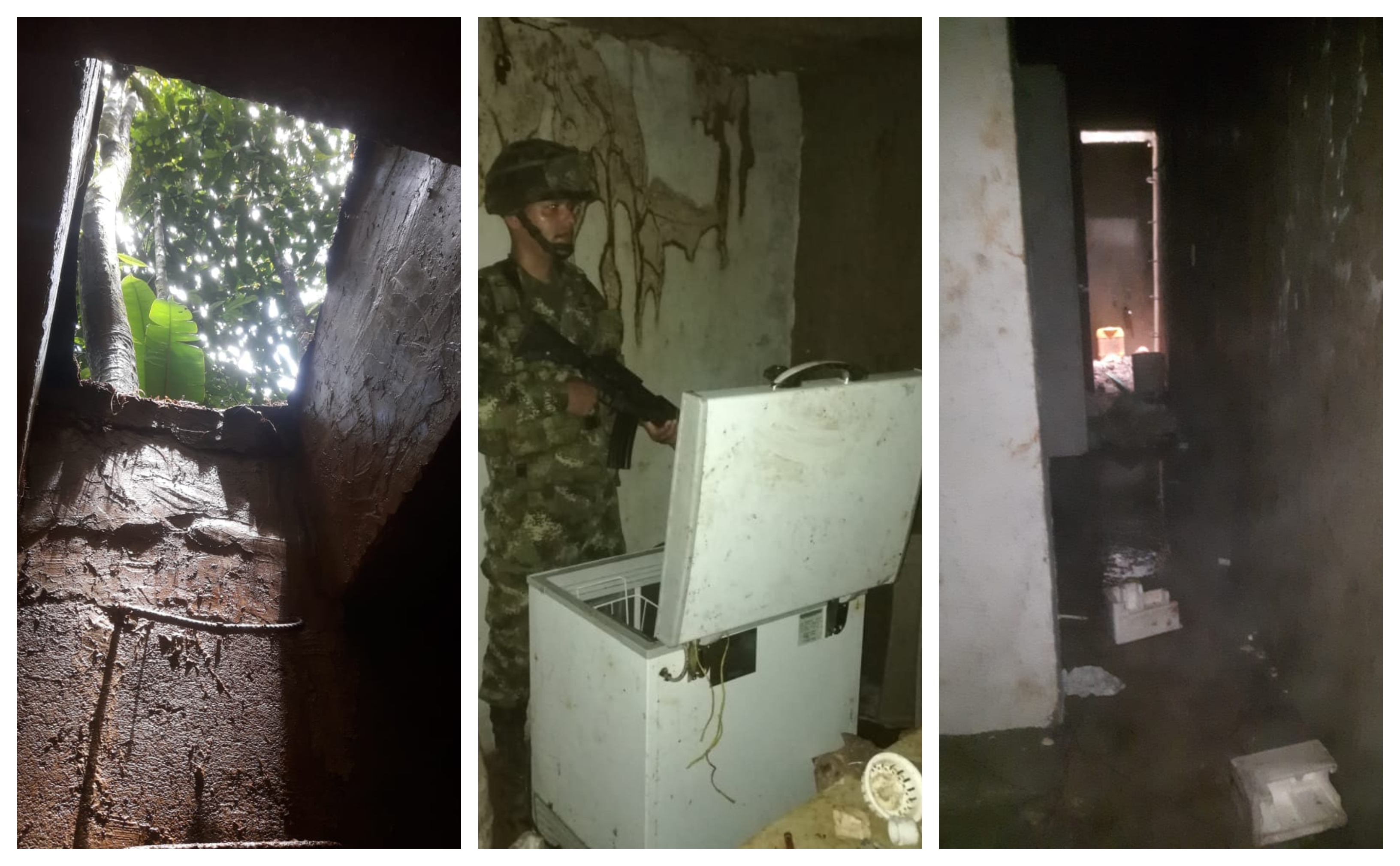 Encuentran búnker donde el ELN supuestamente escondía jefes, material de guerra y droga