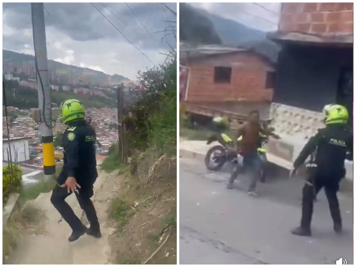 Investigan muerte de hombre que atacó con cuchillo a dos policías en Medellín