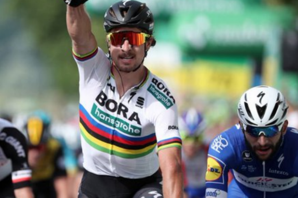 Peter Sagan le ganó el embalaje a Fernando Gaviria en la segunda etapa de la Vuelta a Suiza