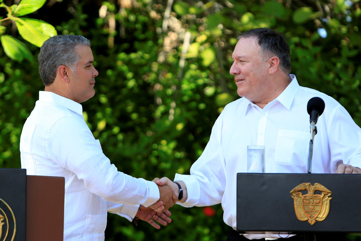 Estados Unidos le manifiesta su apoyo a Duque en las protestas en Colombia