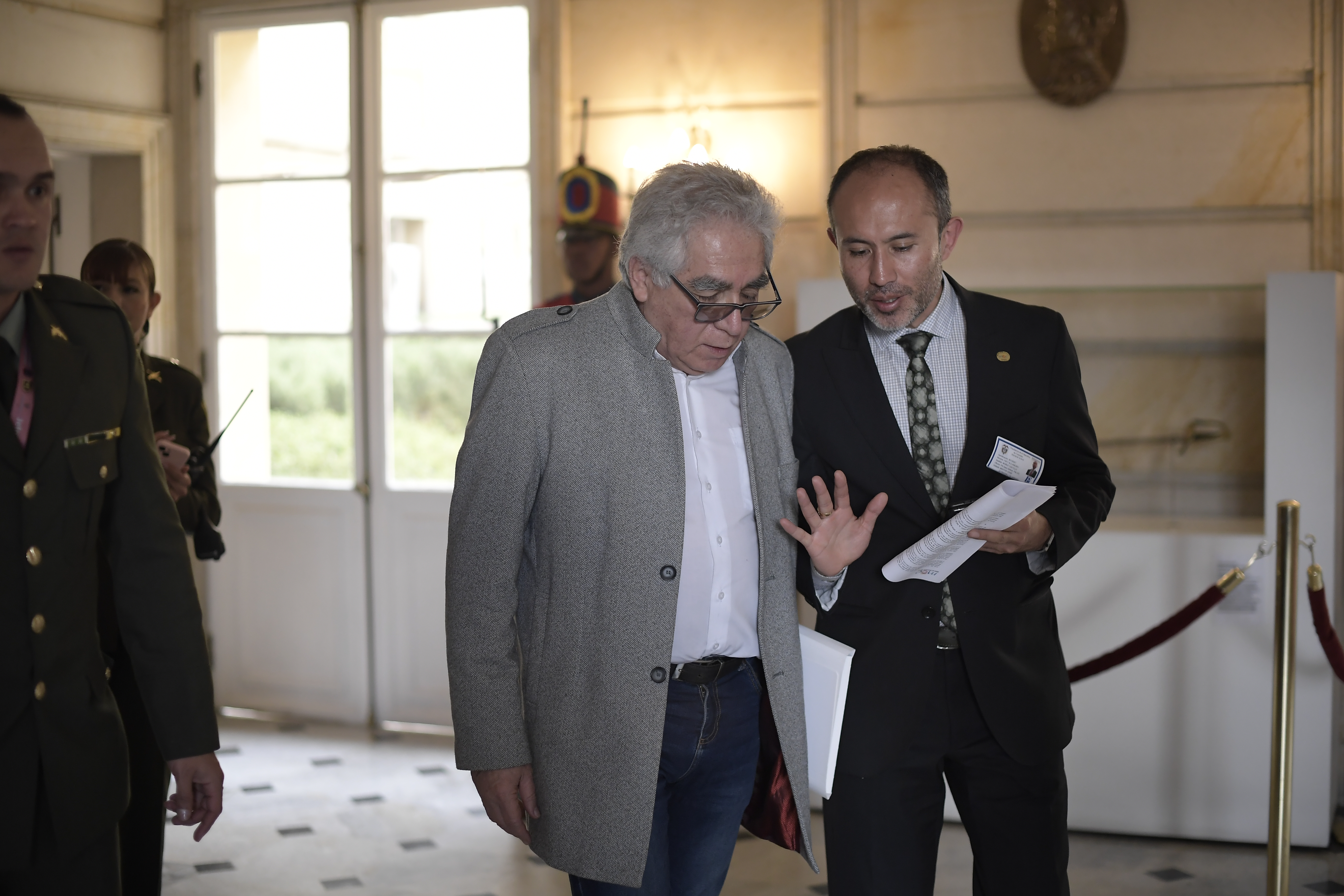 Director de la Unidad Nacional de Protección (UNP), llega a la Casa de Nariño para la sesión de la Comisión Nacional para la Coordinación y Seguimiento de los Procesos Electorales, con el fin de garantizar y fortalecer las medidas de seguridad para las elecciones.