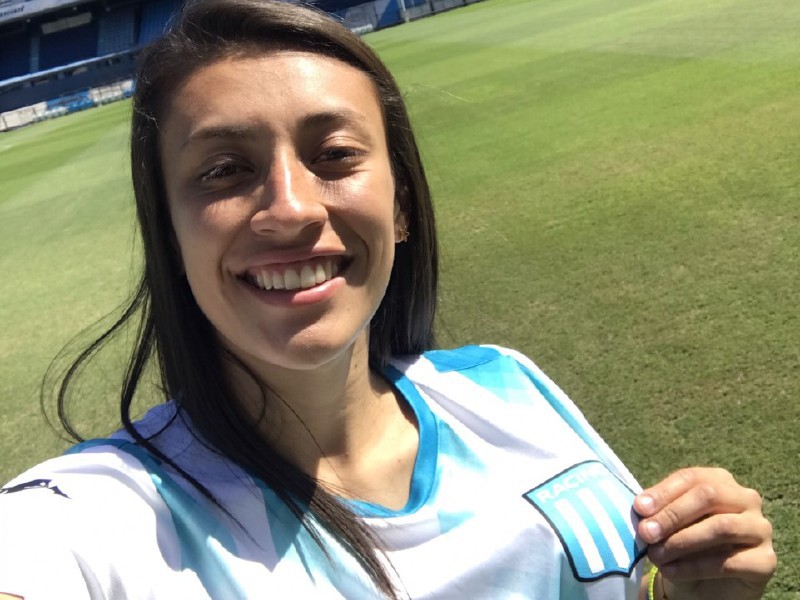 Lina Gómez, figura en la goleada de Racing sobre SAT