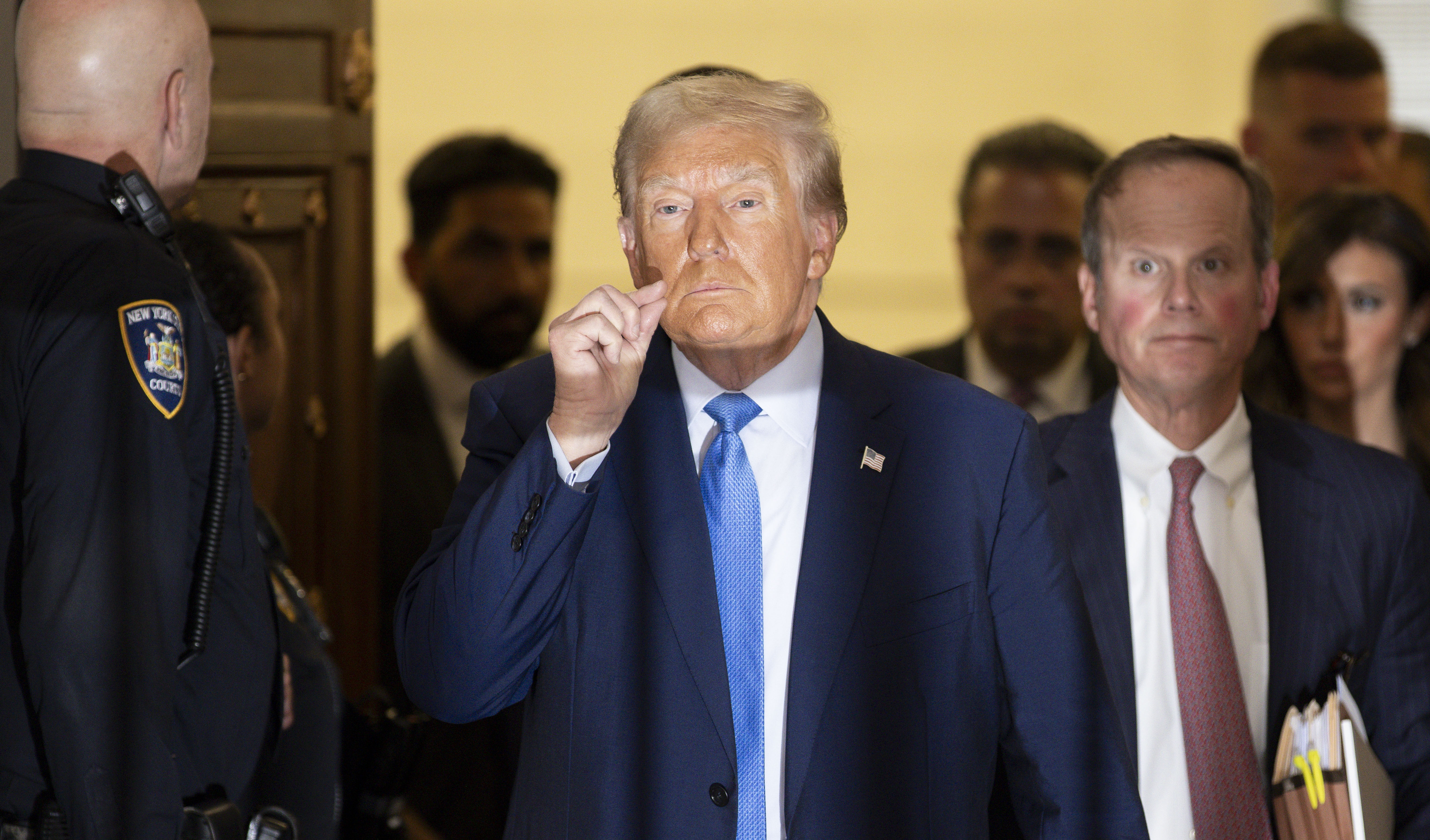 Trump en un tribunal de Nueva York: “Me convertí en presidente gracias a mi marca”