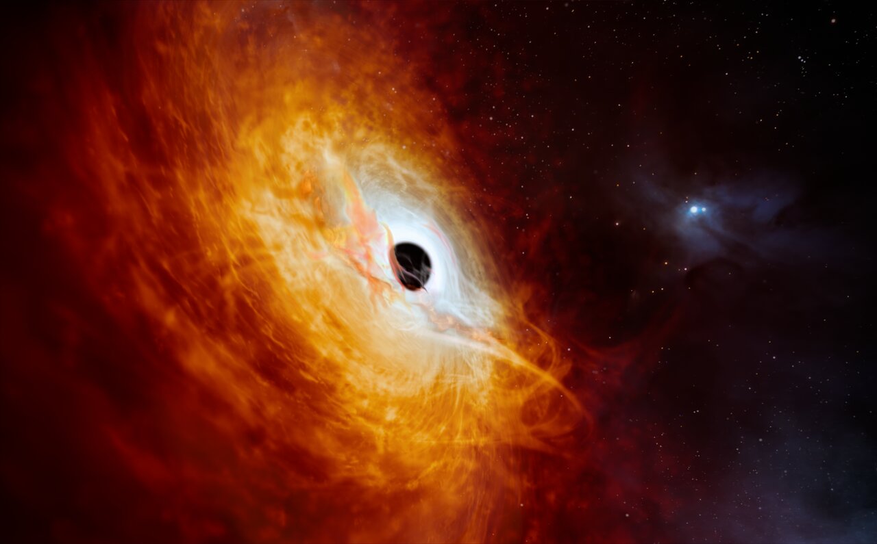 Descubren el objeto más luminoso del universo: un cuásar con un agujero negro dentro
