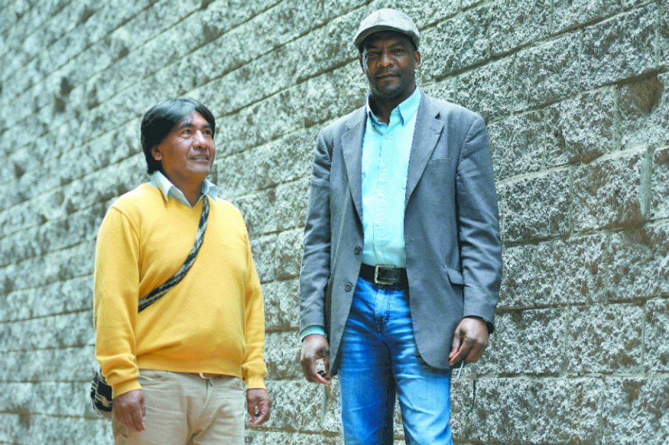Luis Alberto Yace, de la ONIC, junto a Marino Córdoba, líder afro. / GustavoTorrijos- El Espectador