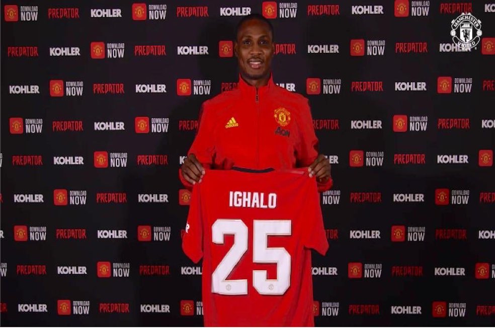 Odion Ighalo, nuevo fichaje del Manchester United, entrena diferenciado por el coronavirus