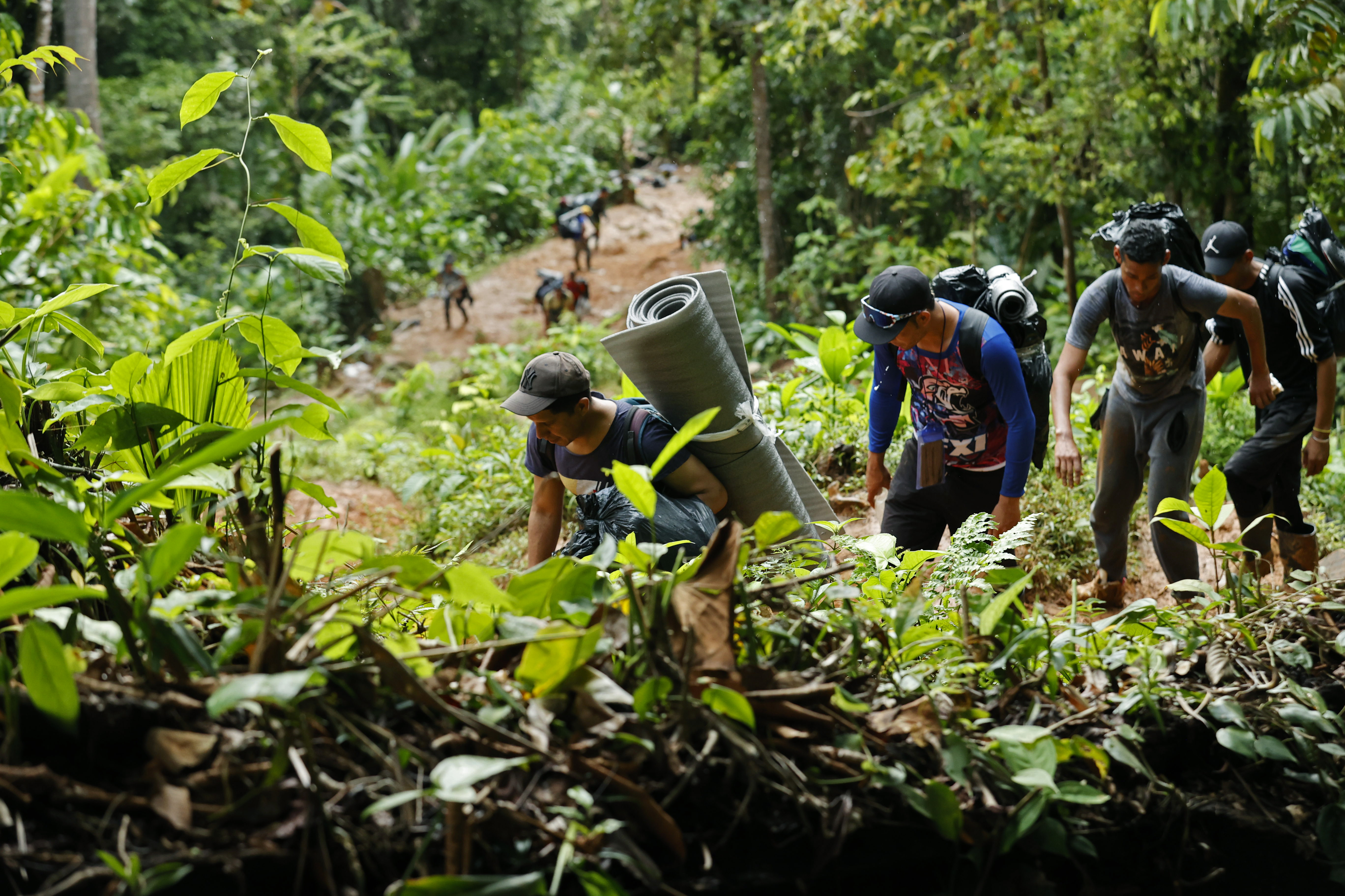 El peligroso paso de los inmigrantes por la selva del Darién
