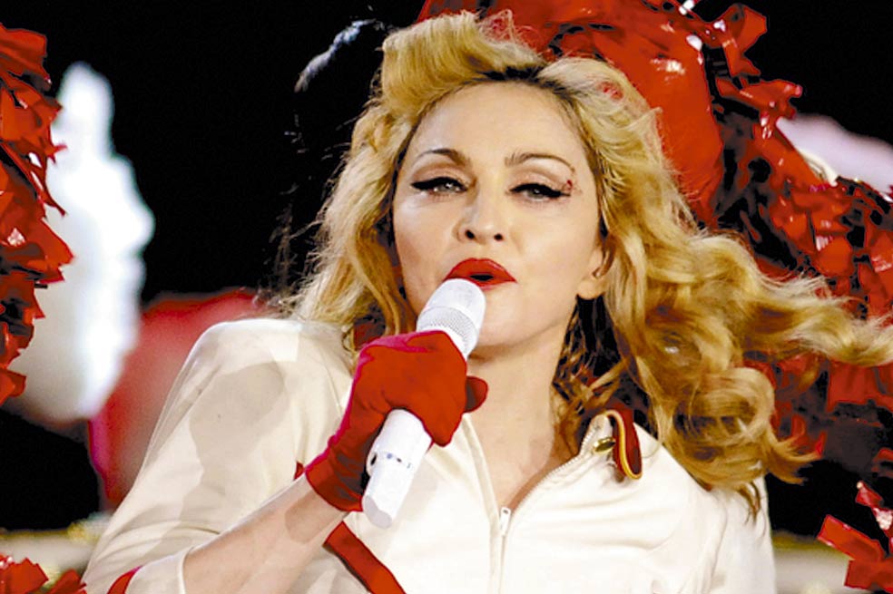 En el concierto de Madonna