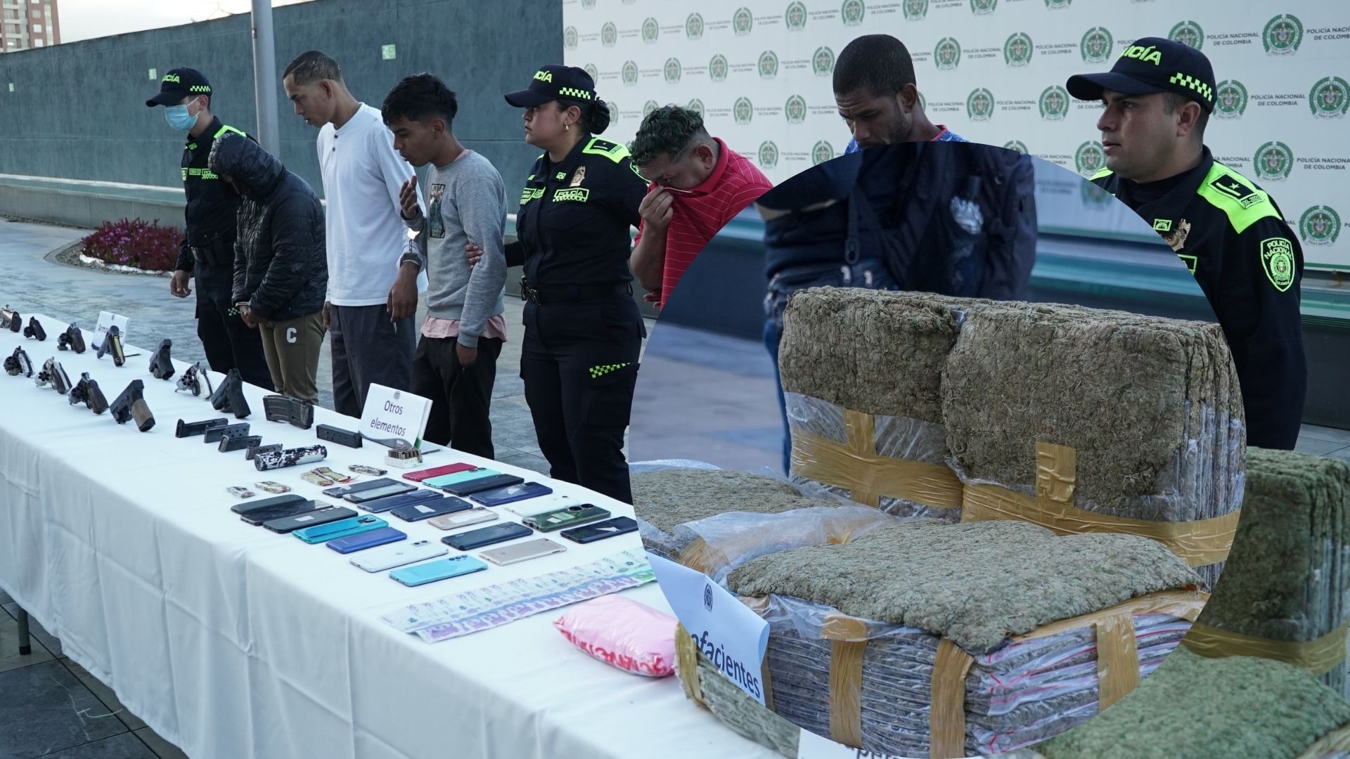 Caen bandas delincuenciales en Bogotá: una escondía estupefacientes bajo tierra