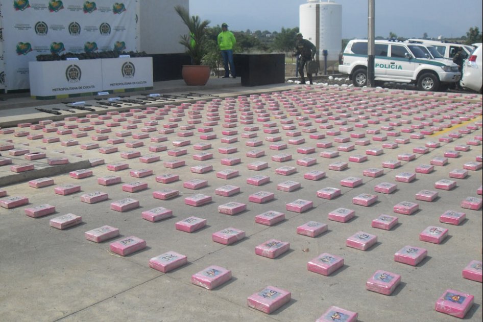 Cae cargamento de 519 kilos de cocaína de alta pureza de «Los Rastrojos»