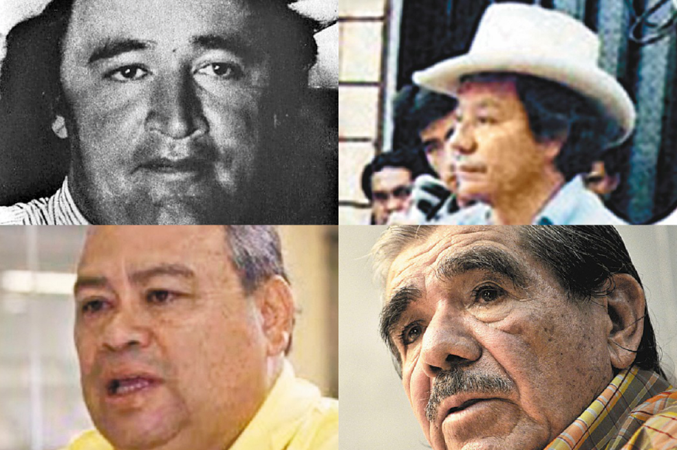 Fotos de Gonzalo Rodríguez Gacha, Gilberto Molina, Luis Murcia y Víctor Carranza, protagonistas de violentos capítulos por el poder del mercado esmeraldífero.