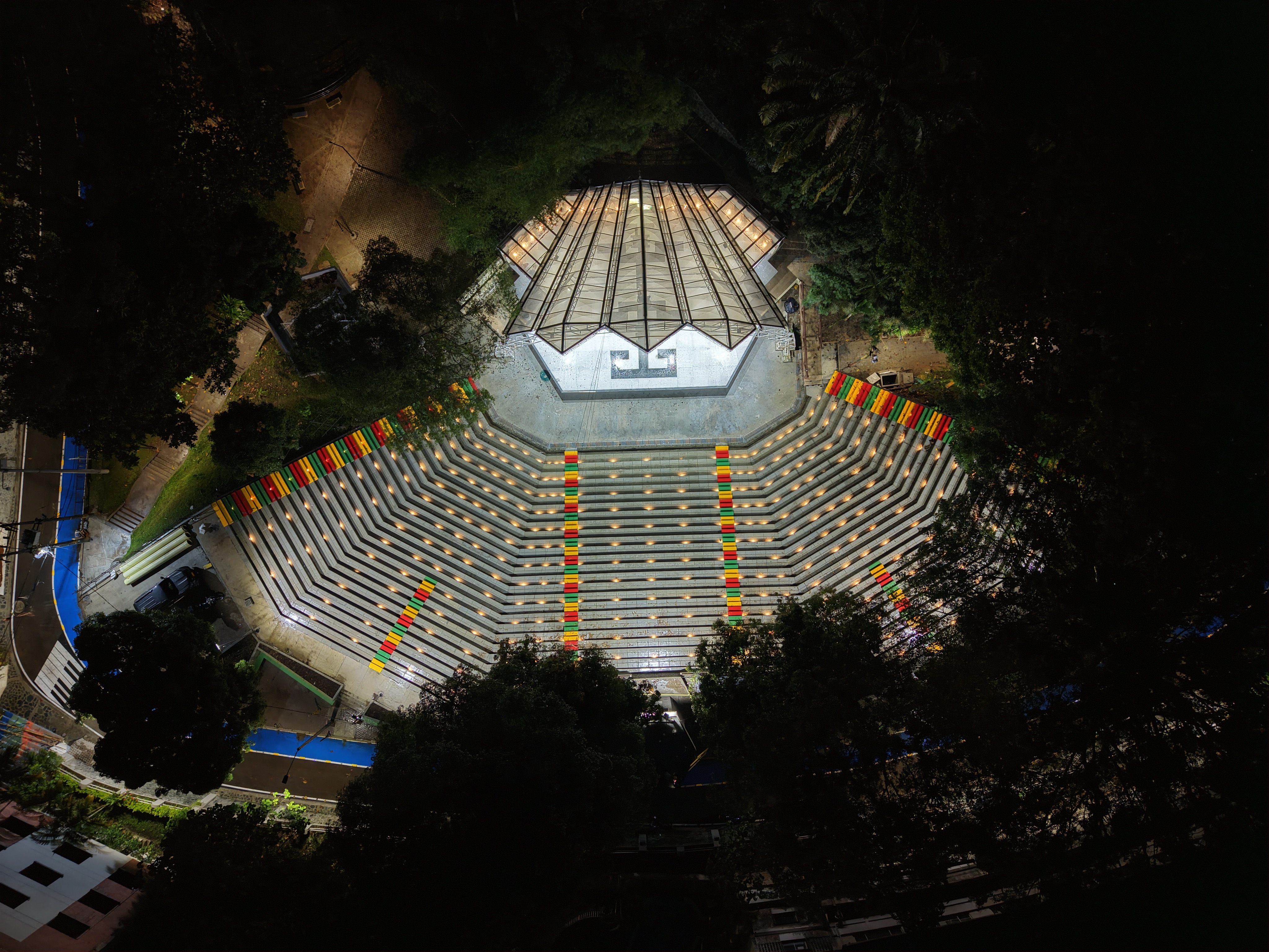 La Concha Acústica Garzón y Collazos, en Ibagué, tras su proceso de renovación.