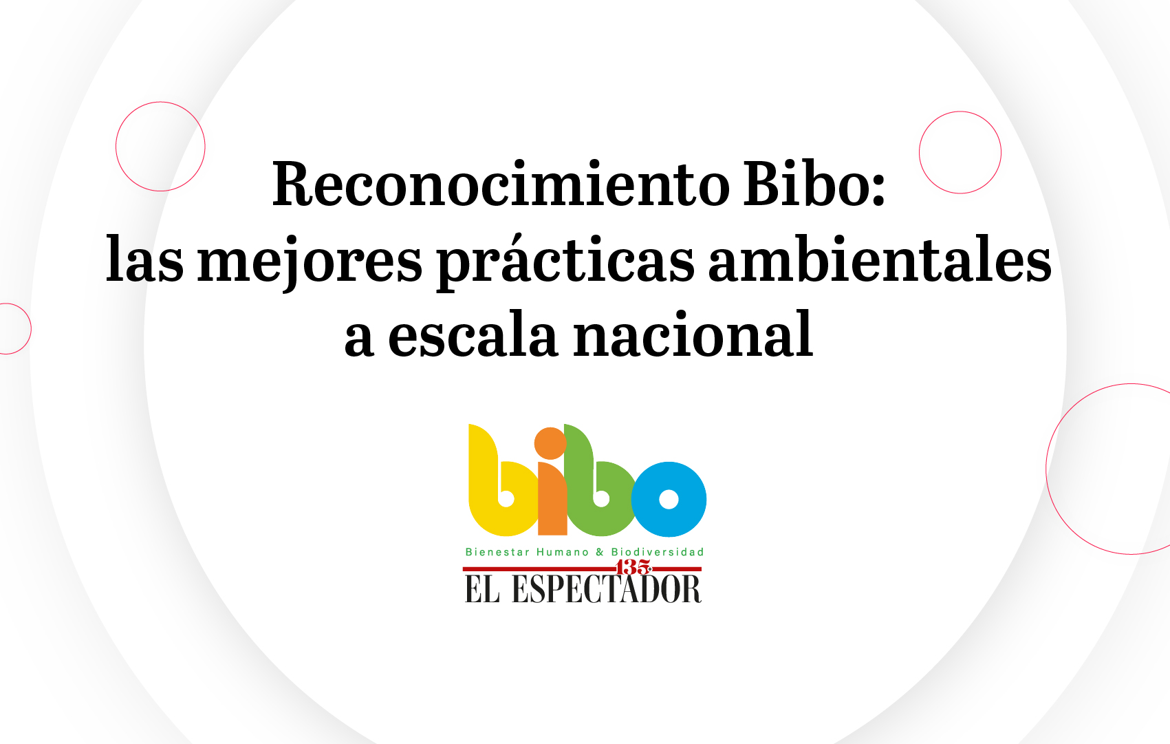 Reconocimiento Bibo: las mejores prácticas ambientales – 26 de octubre