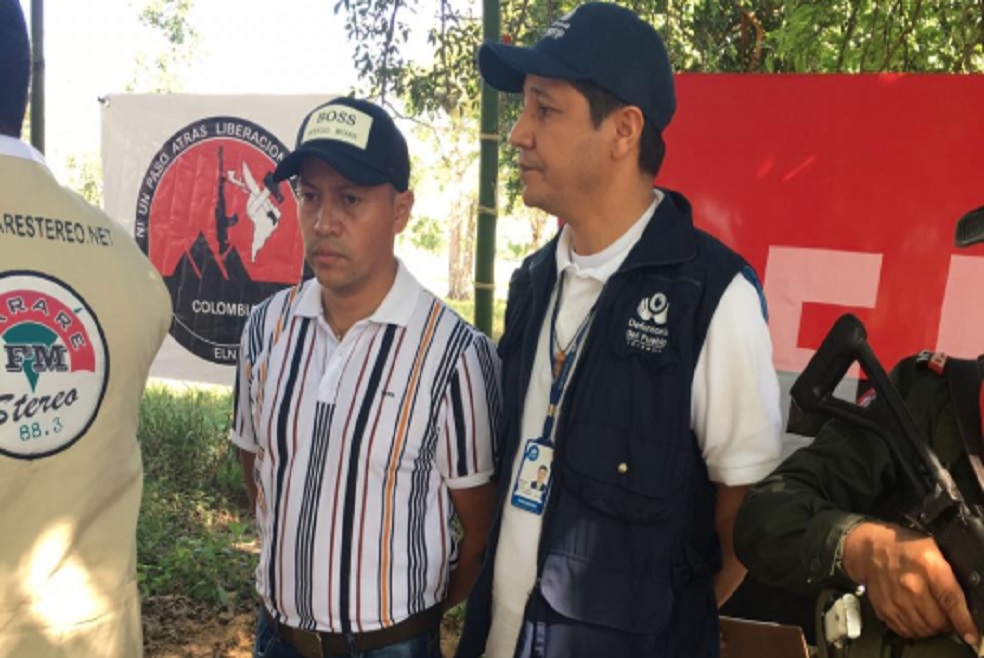 ELN libera en Arauca a ingeniero secuestrado en enero de este año