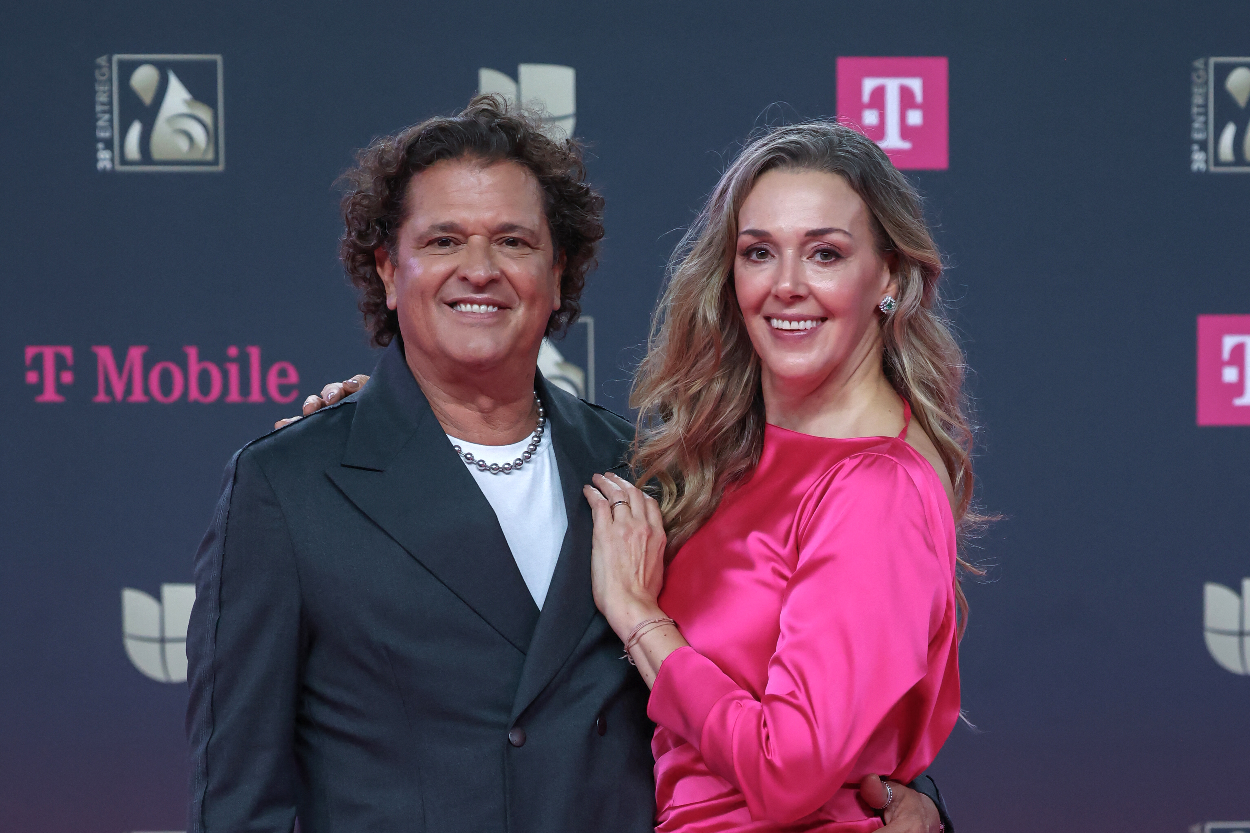 Carlos Vives y Claudia Elena Vasquez. Giorgio Viera / AFP