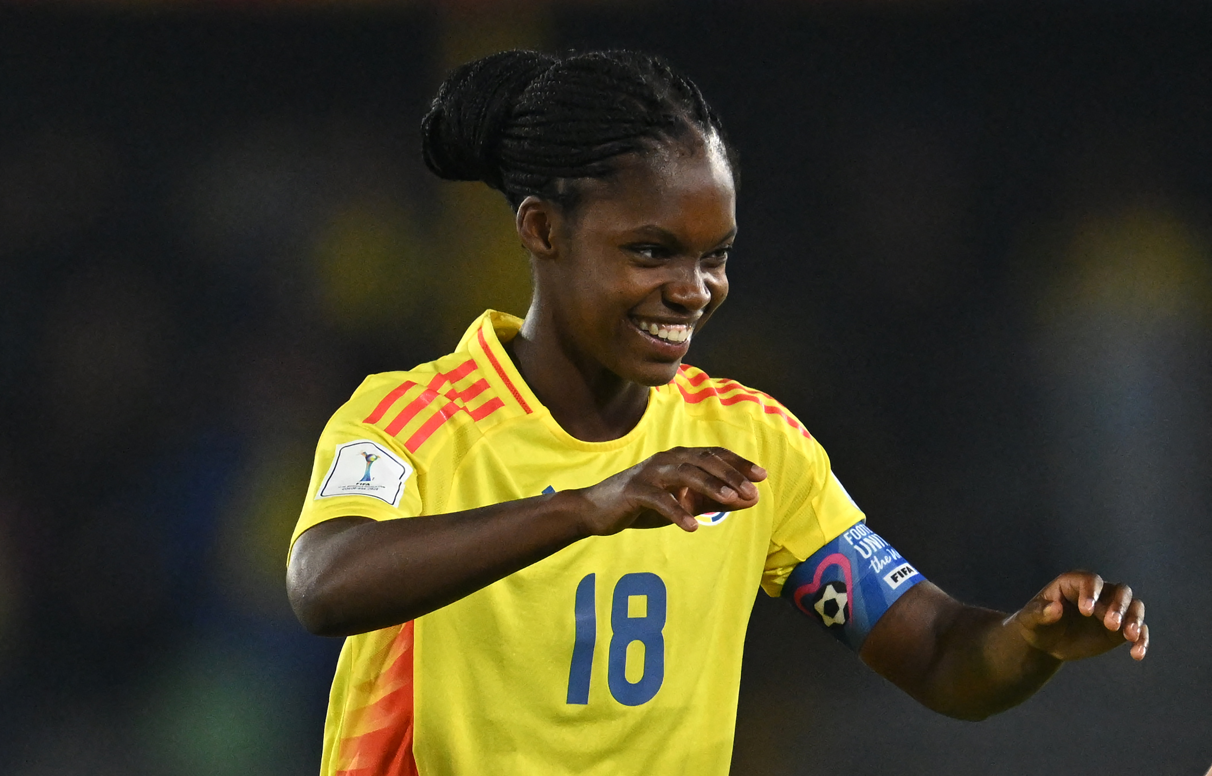 Linda Caicedo, la figura de la selección femenina de Colombia Sub-20.