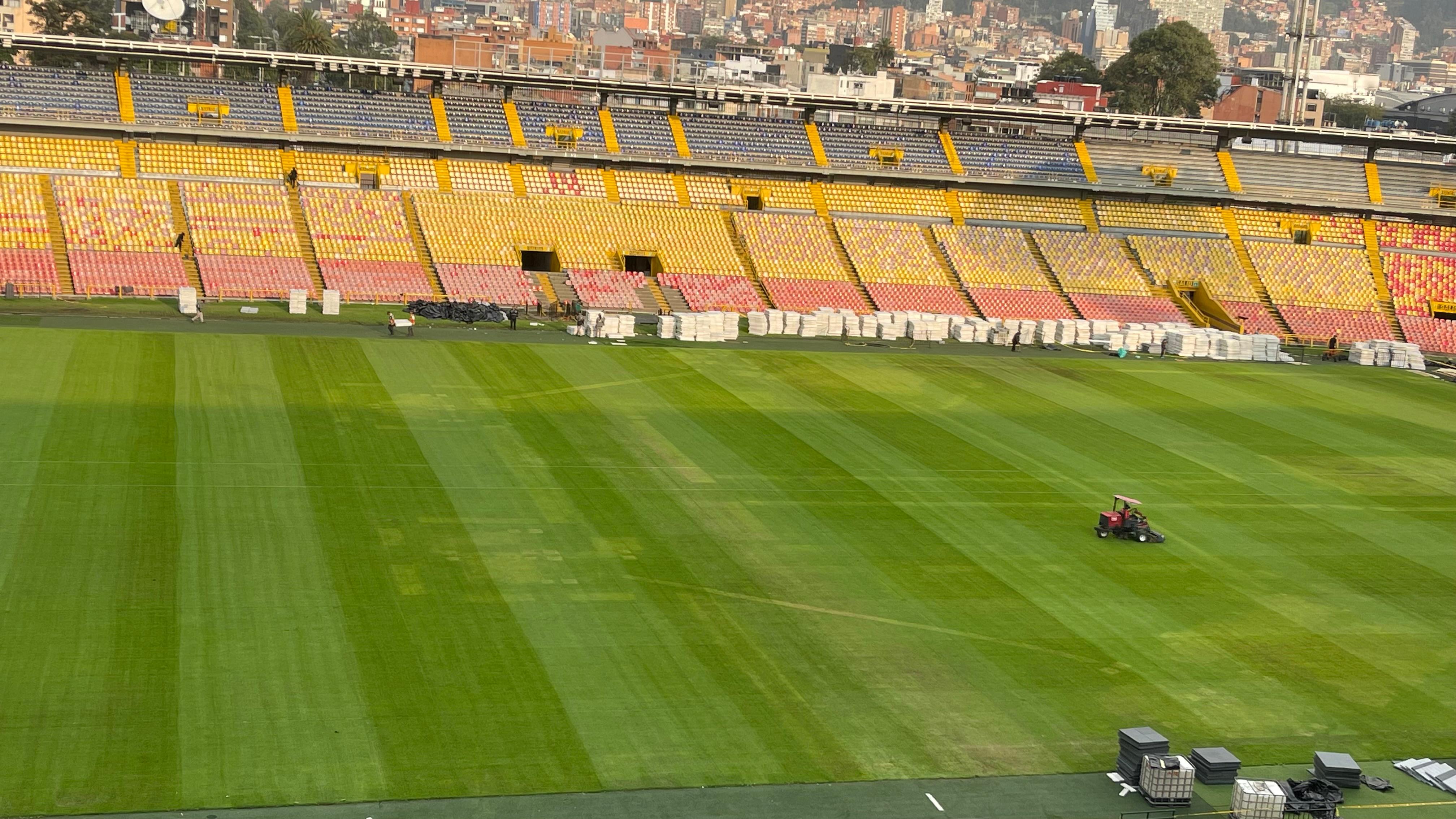 Así quedó la grama de El Campín tras el concierto de Shakira