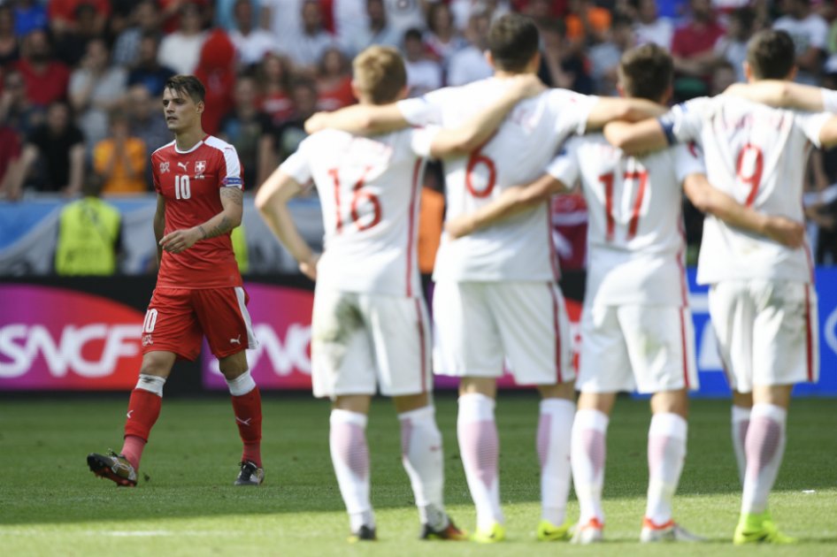 El golazo de Shaqiri no le alcanzó a Suiza. Perdió en los penales ante Polonia