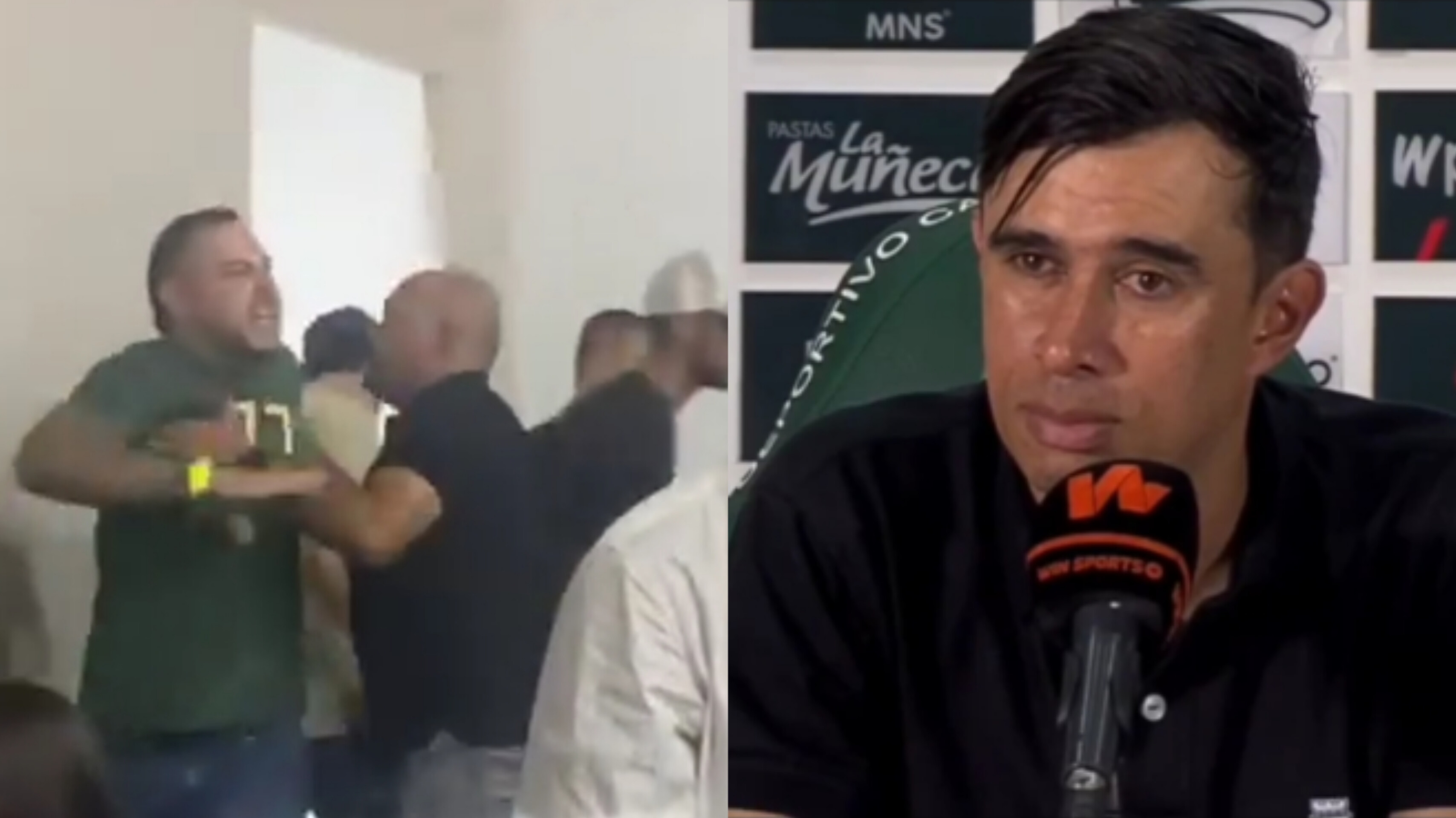 Video: hincha de Nacional entró a rueda de prensa e insultó a Bodmer