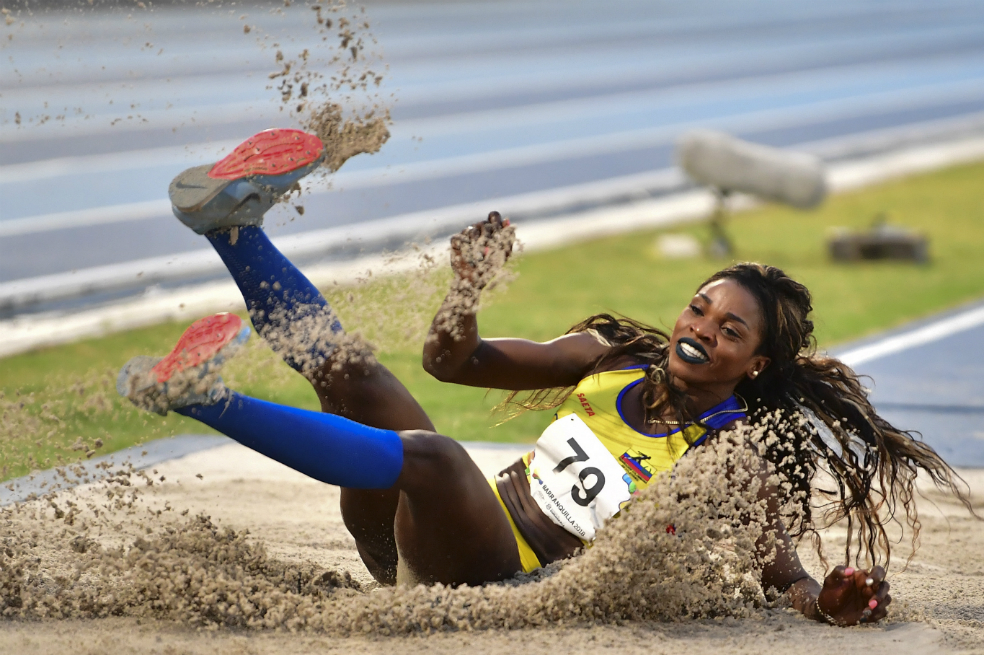 Caterine Ibargüen, oro y récord Centroamericano en Barranquilla
