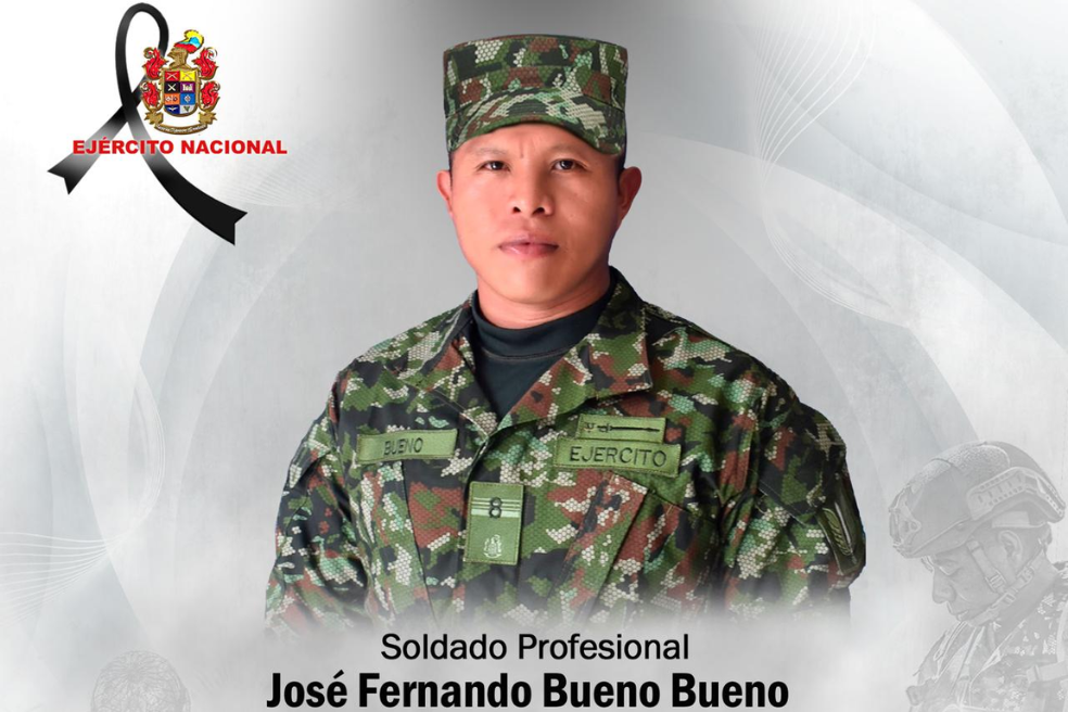 Un soldado muerto y otro herido por mina antipersonal en Tadó (Chocó)