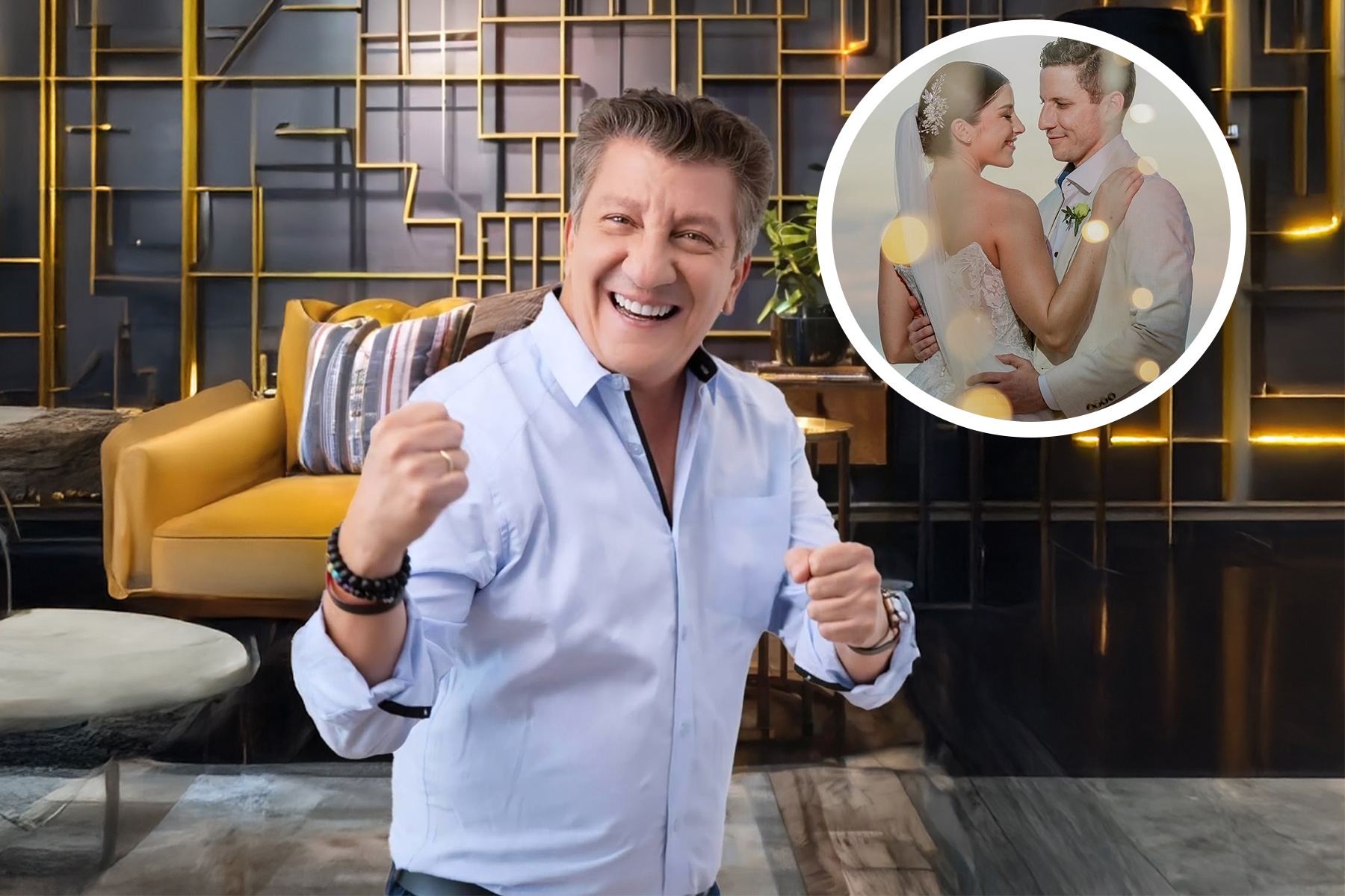 Se casó la hija de Hernán Orjuela, ex de ‘Sábados Felices’. Así fue la lujosa boda