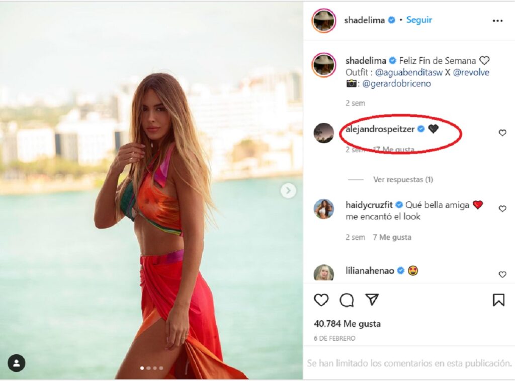 Shannon de Lima y Alejandro Speitzer se envían románticos mensajes en redes sociales.