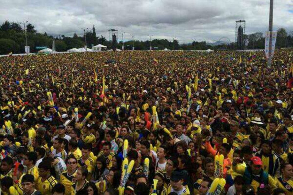 Apoteósica bienvenida a la Selección Colombia