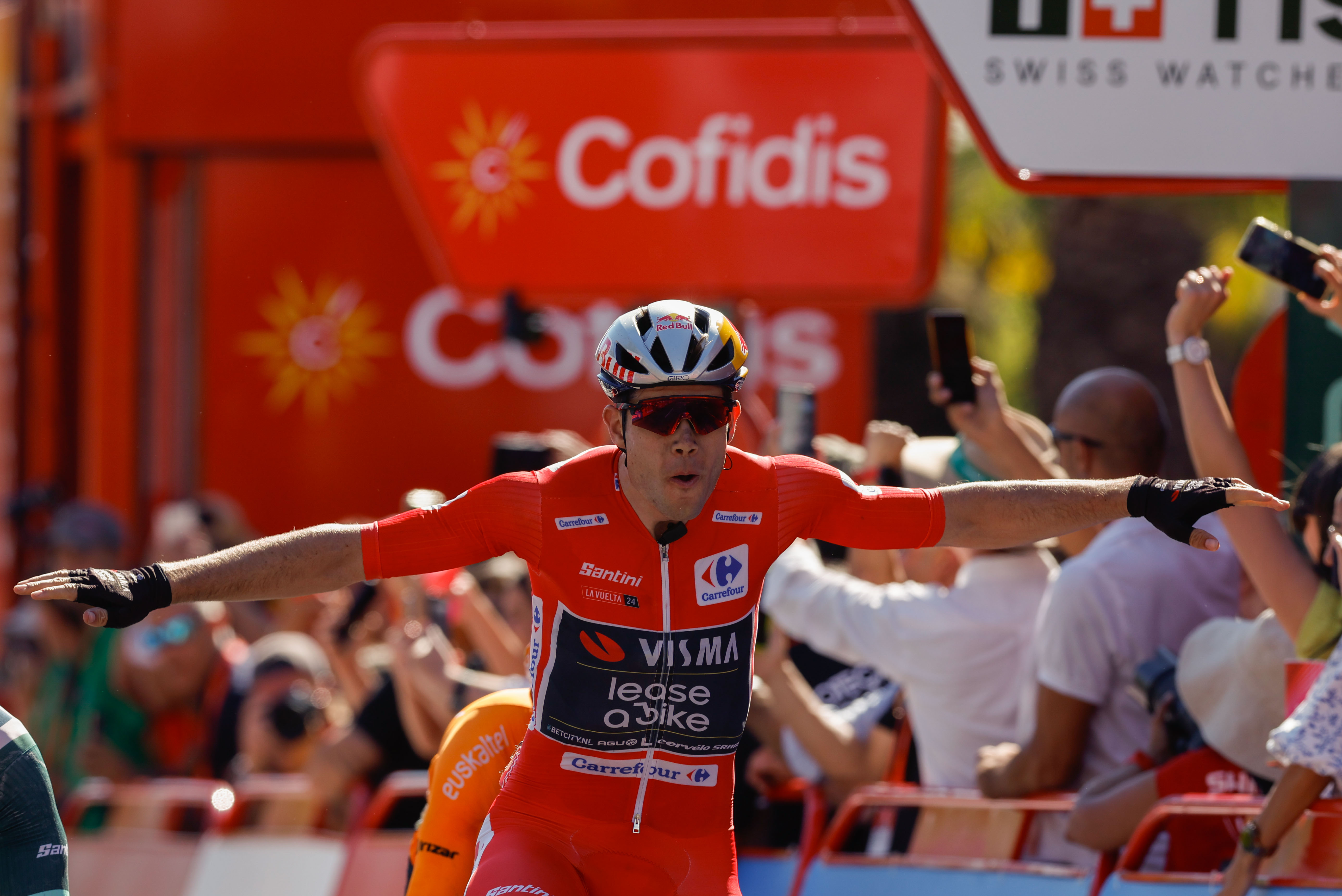Wout Van Aert, el ganador de la tercera etapa de la Vuelta a España
