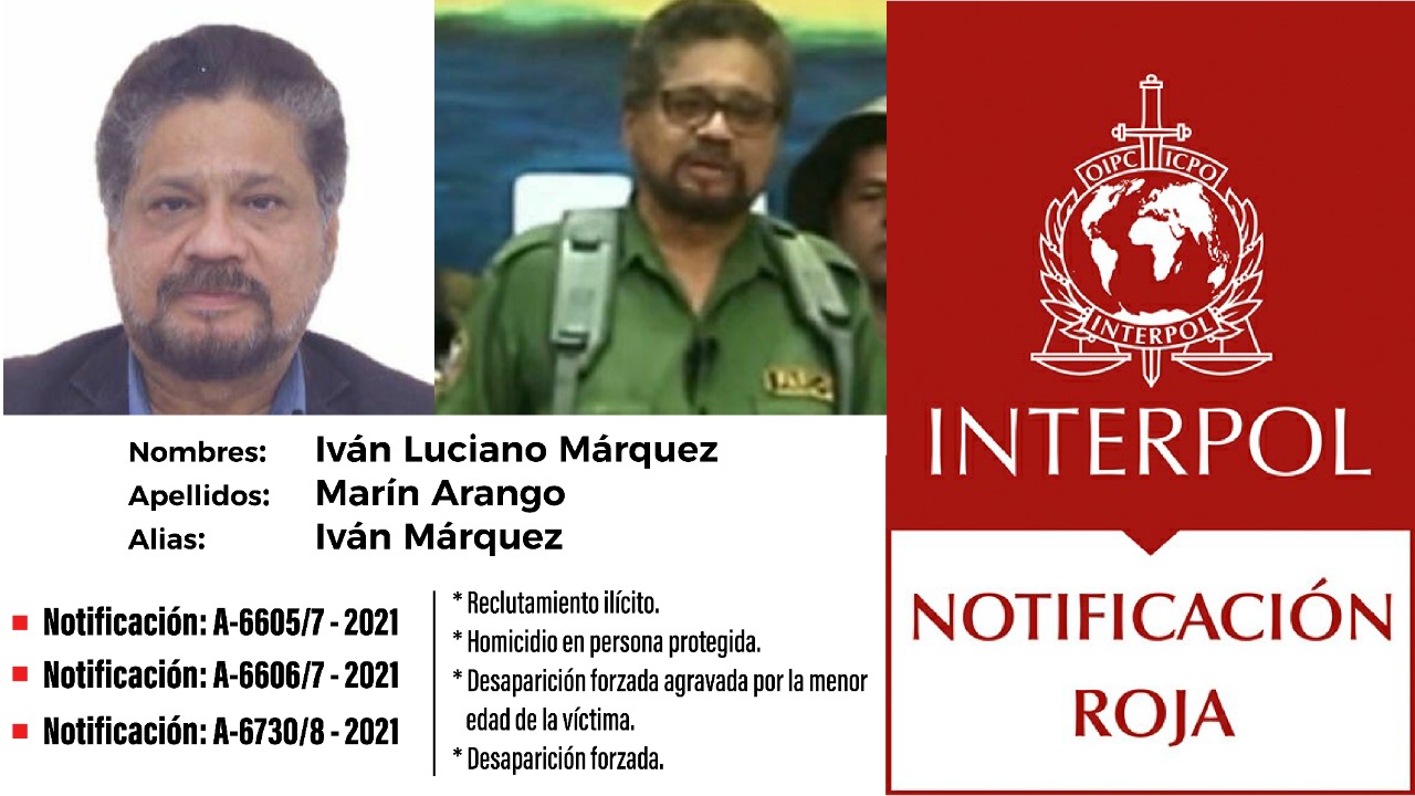 Interpol reactivó circulares rojas contra miembros de la Segunda Marquetalia