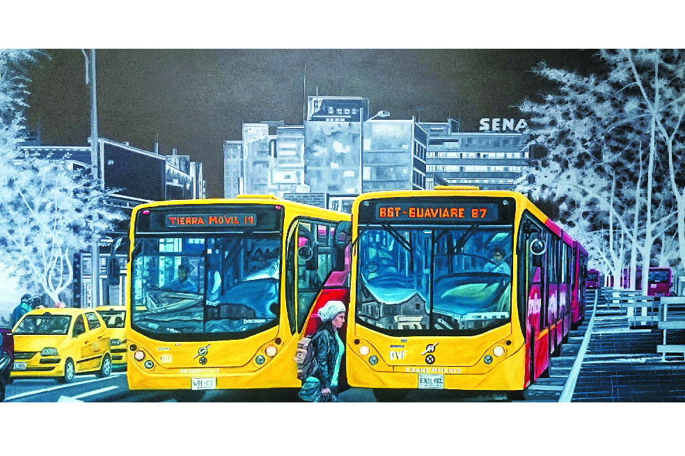 Galería Montealegre. De tierra móvil. Óleo sobre lienzo. Medidas: 100 x 150cm.  / Óscar Villalobos