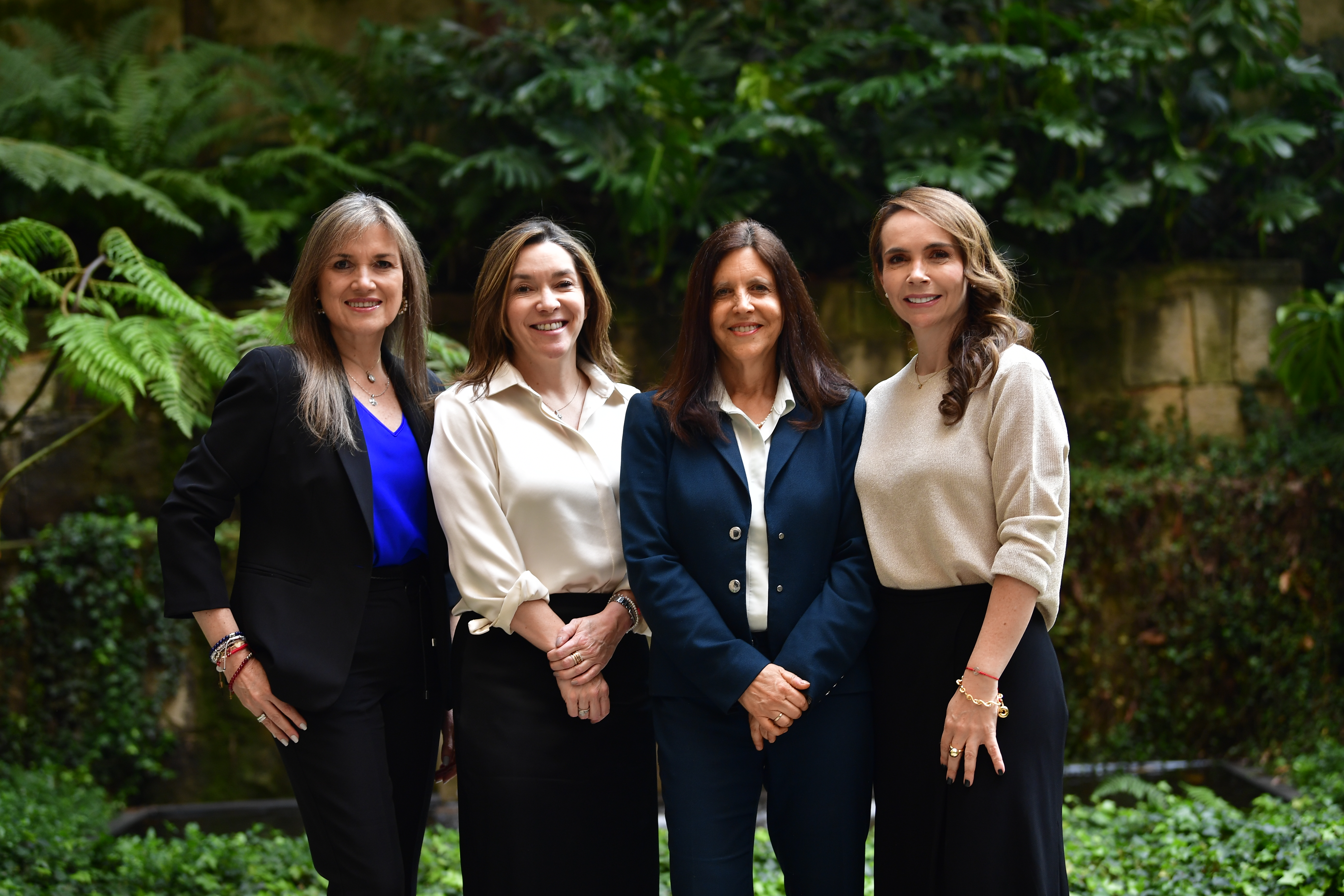 Mónica Contrereas, María Fernanda Suárez, Sylvia Escovar y Ángela Hurtado hacen parte de la junta directiva de WIC que integra a 13 mujeres empresarias.