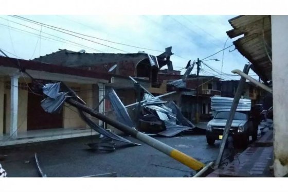 Vendaval en el Chocó destruyó cuatro casas y otras 72 quedaron averiadas