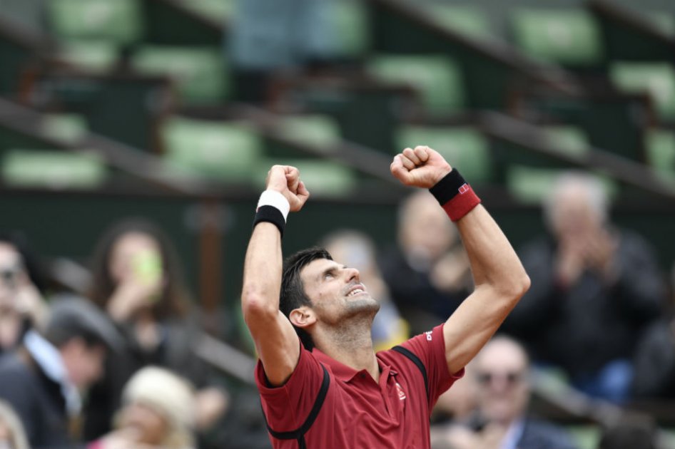 Novak Djokovic venció a Roberto Bautista en octavos de final de Roland Garros. Foto: AFP