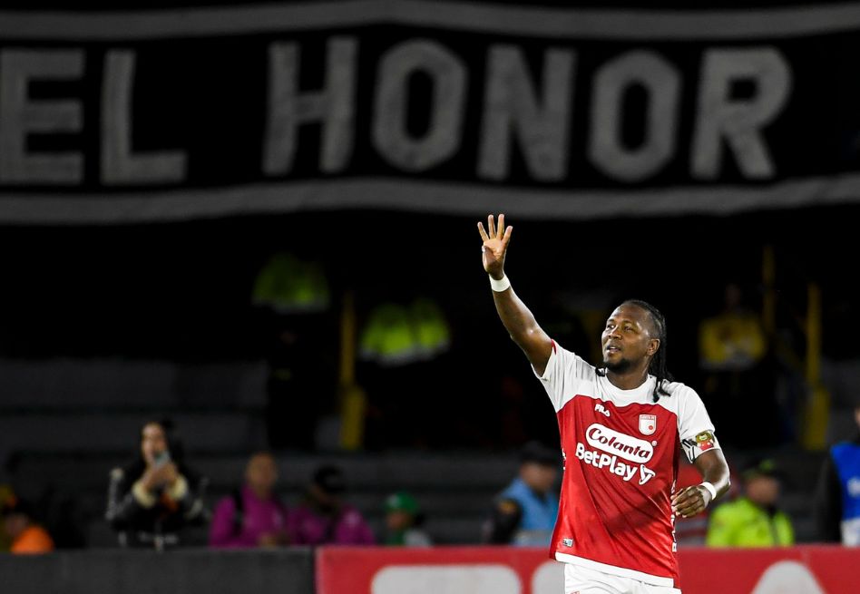 Hugo Rodallega, goleador de la Liga BetPlay, le dio los tres puntos al equipo cardenal, que sueña con volver a una final en el fútbol colombiano.