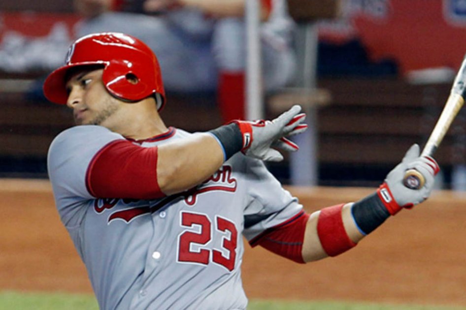 Jhonatan Solano, receptor de los Chiefs de Syracuse. //Foto: MLB