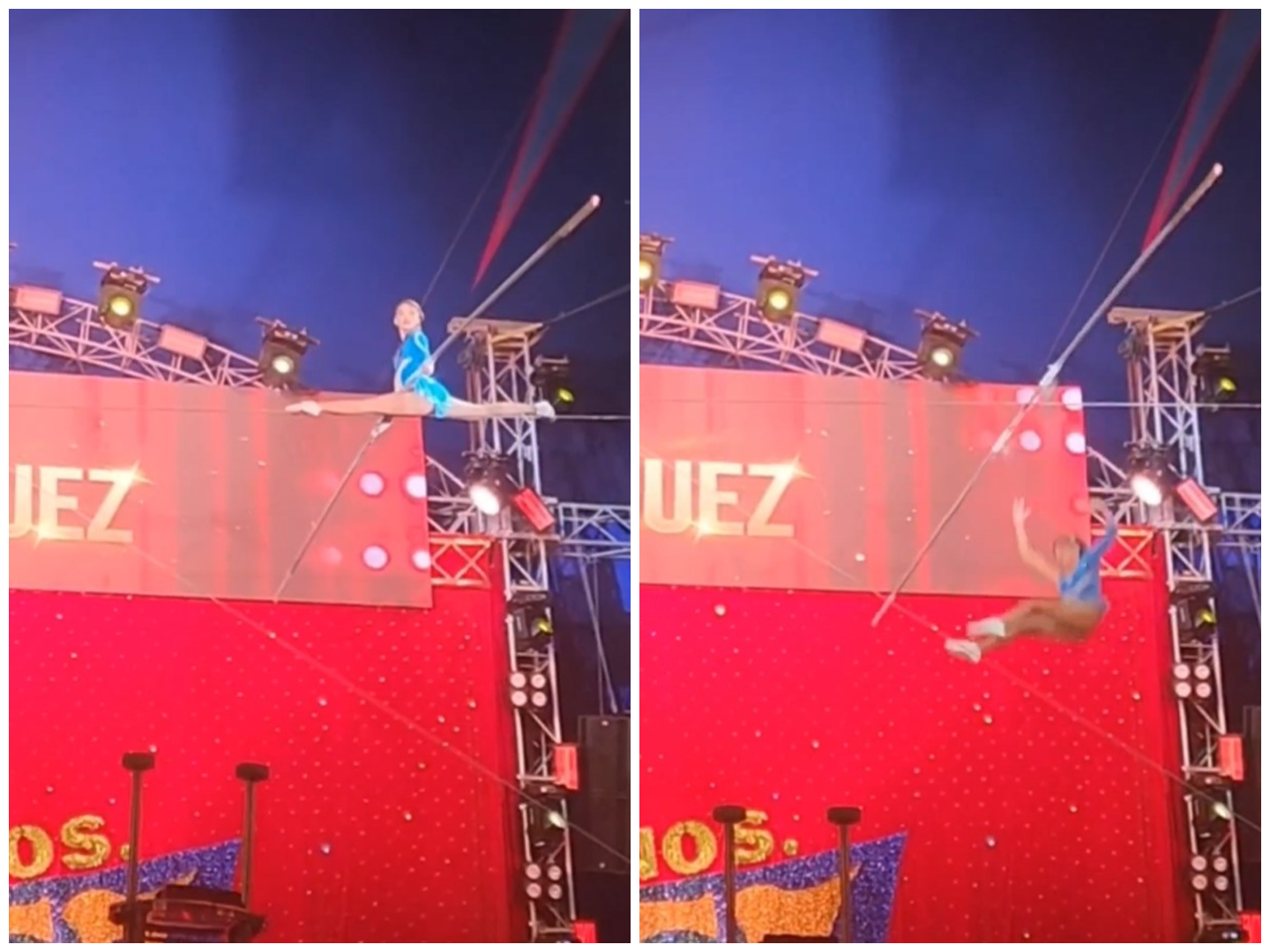 Trapecista del circo Hermanos Gasca cayó en medio de show; dieron parte de salud