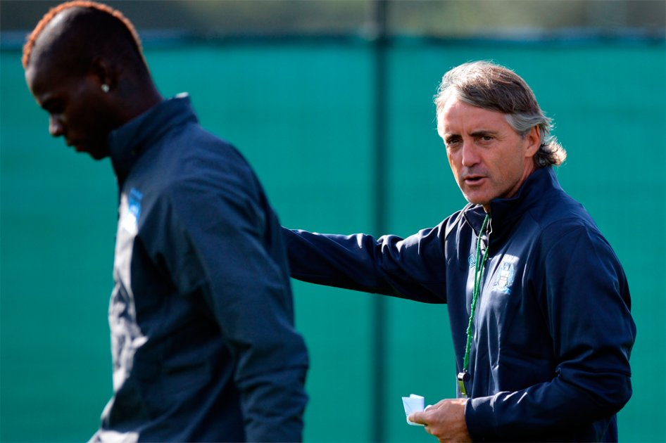 Mancini restó importancia al incidente con Balotelli