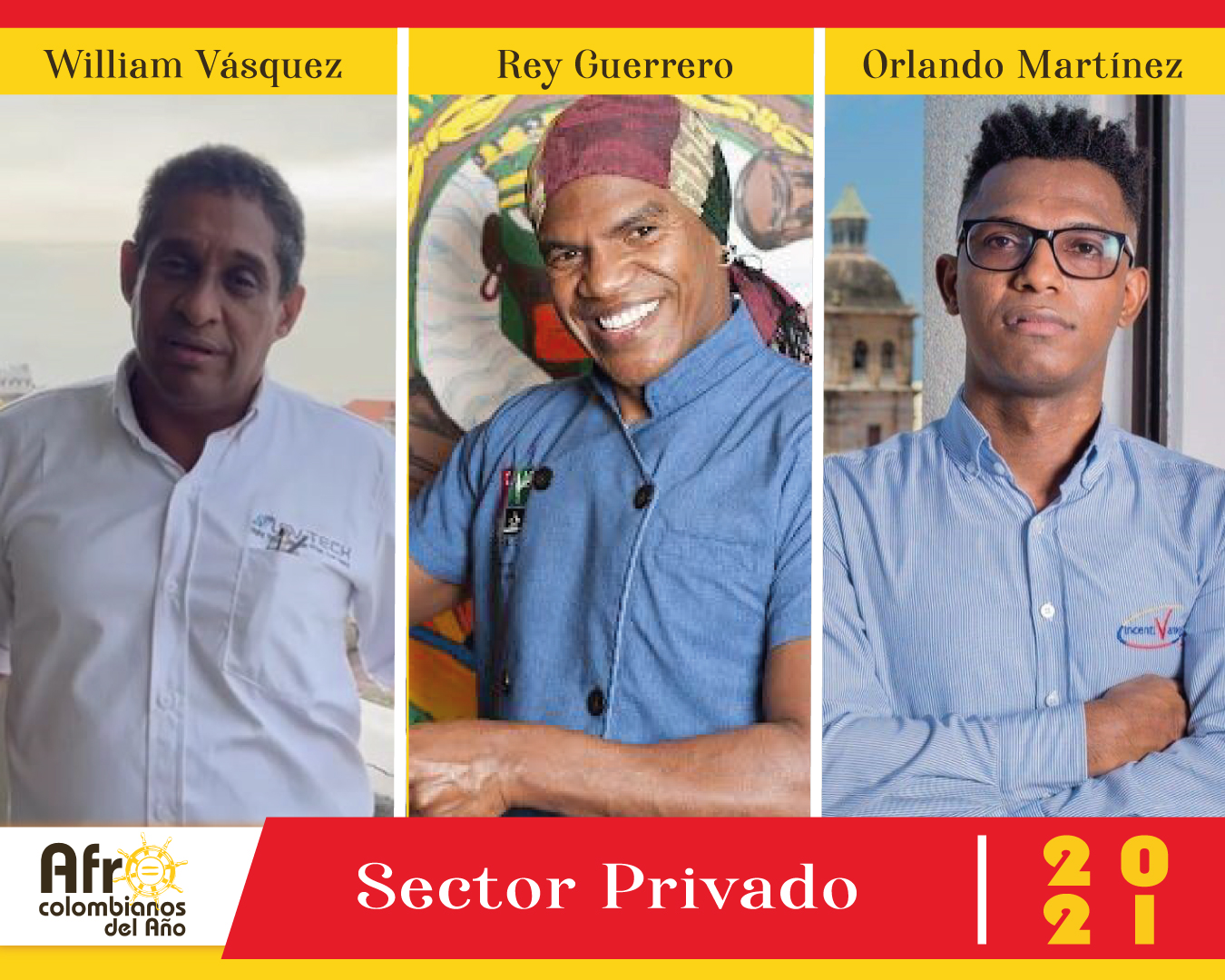 Último grupo de nominados en Afrocolombianos del Año 2021