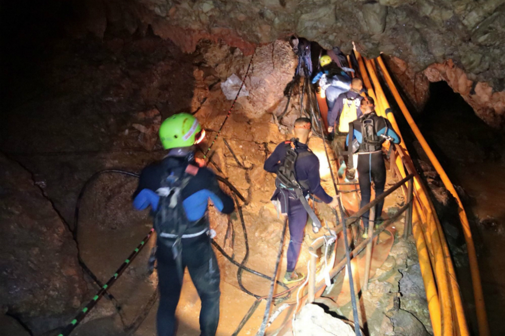 En video: Así fue el rescate de los niños atrapados en cueva de Tailandia