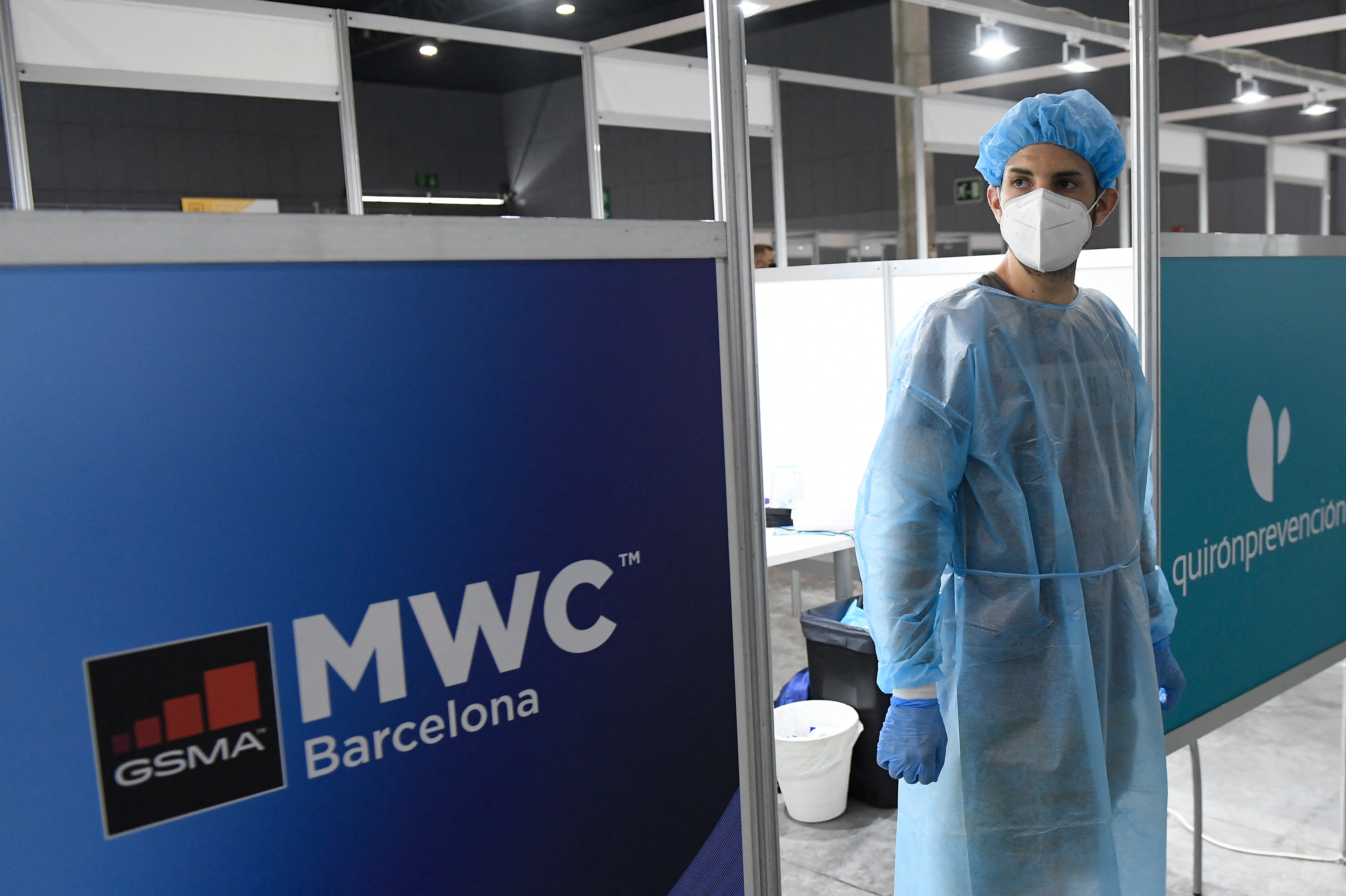 Arrancó este lunes un reducido y vigilado Mobile World Congress en Barcelona