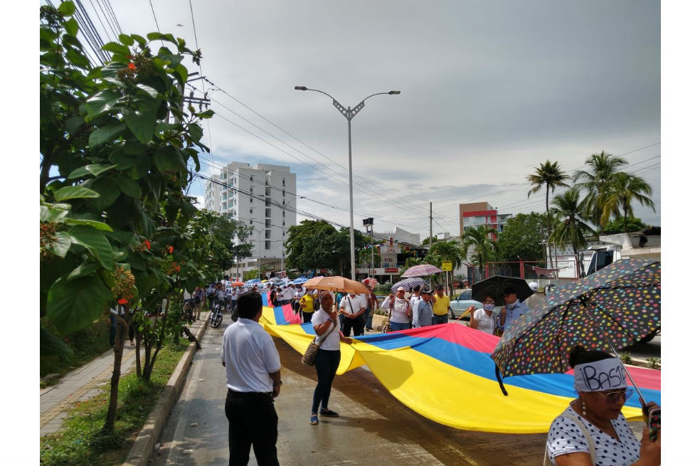 Así avanza la marcha por los líderes sociales en la costa Caribe