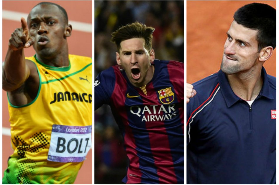 Bolt, Messi y Djokovic van por el premio Sports Illustrated