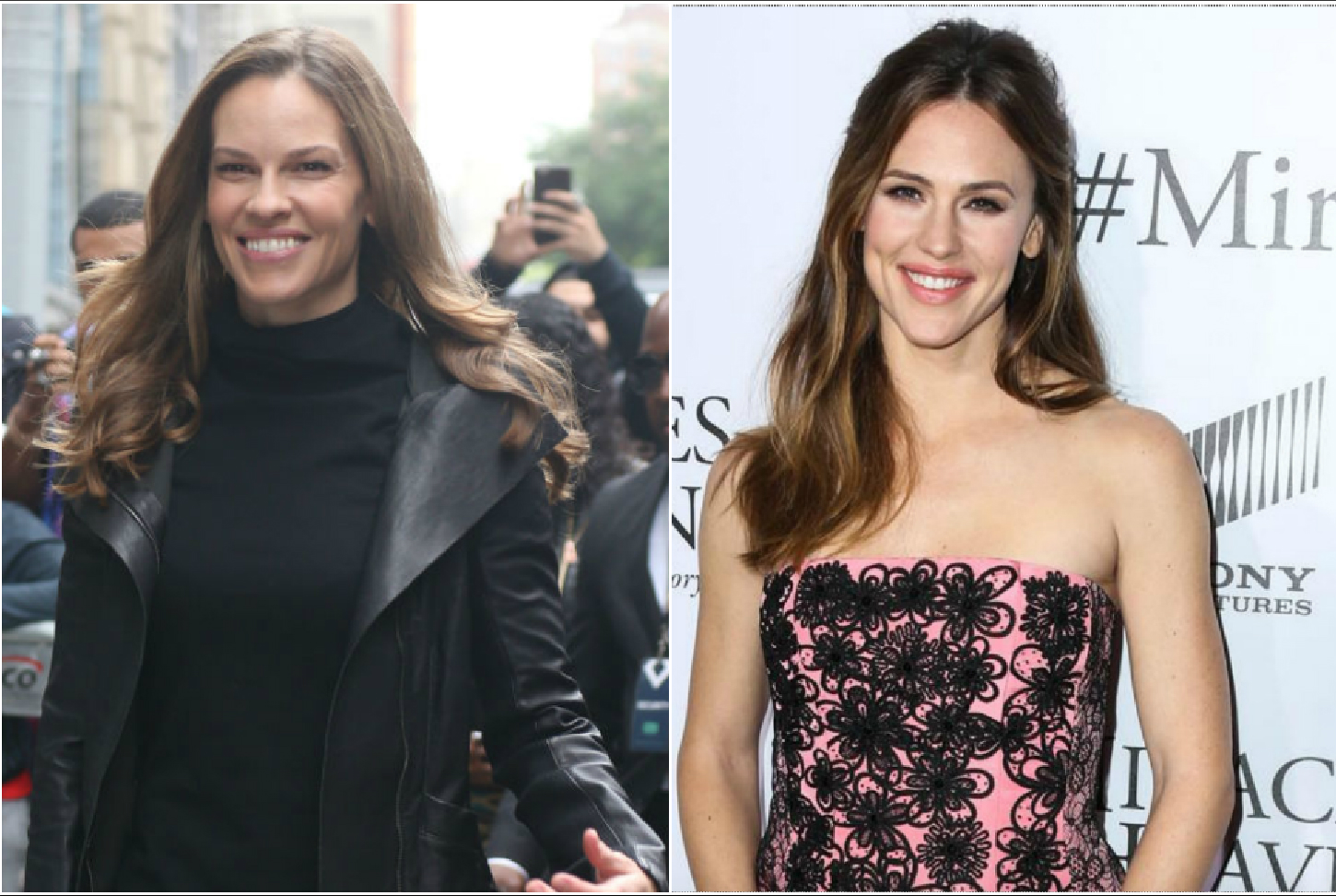 Hilary Swank no logra convencer a los fans que ella y Jennifer Garner no son la misma persona