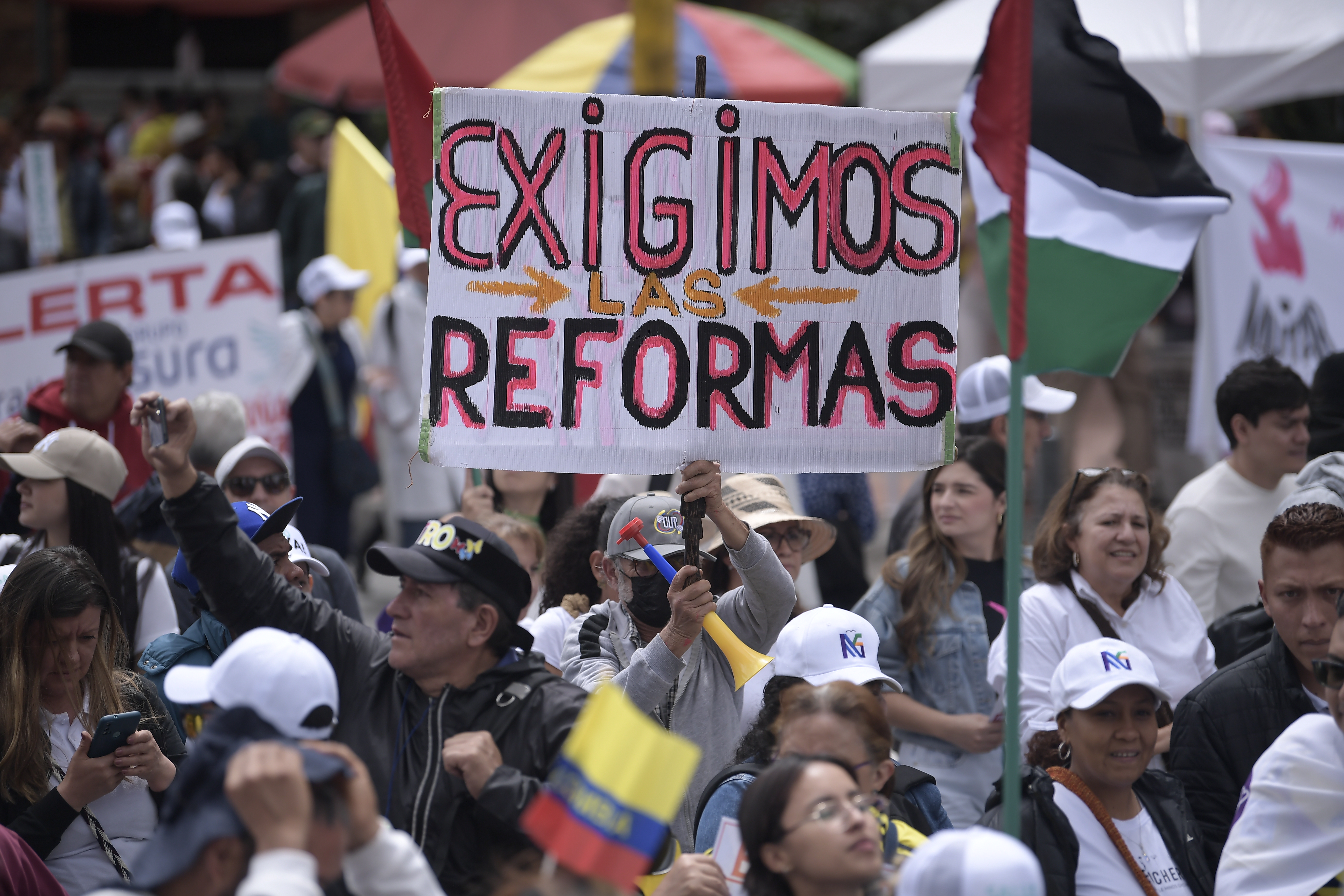 Marchas 19 de septiembre: la jornada finalizó con marchas en Bucaramanga