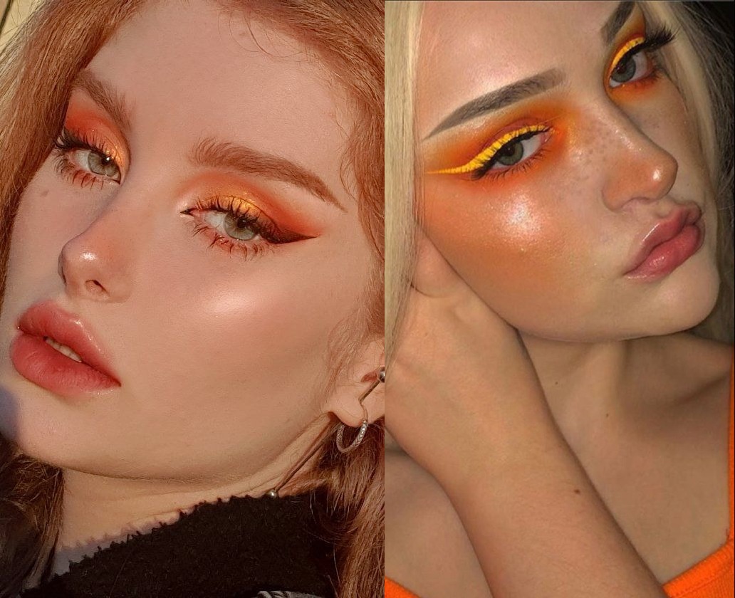 Este look sensual se centra en los ojos, con un toque de brillo en los labios que demuestra el estilo tierno que nos da la moda coquette