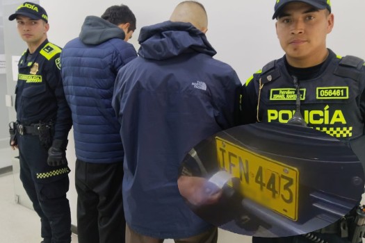 Vehículo con placas falsas desata balacera y deja dos capturados en Usaquén