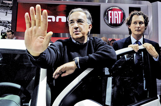 Sergio Marchionne, el director ejecutivo de Fiat y Chrysler, en una de sus últimas apariciones, en el Auto Show de París.