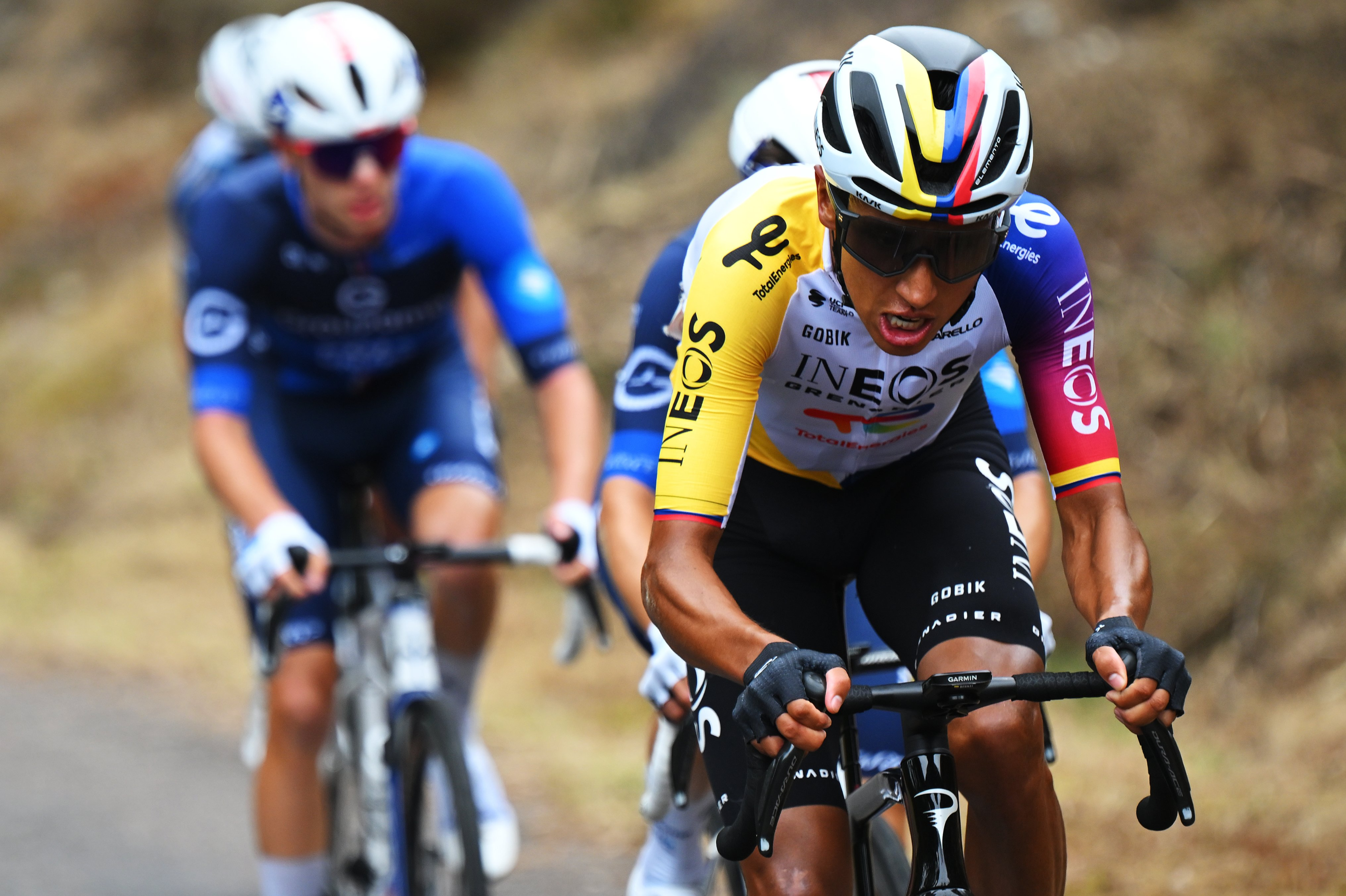 Egan Bernal, en la etapa 16 de La Vuelta a España.